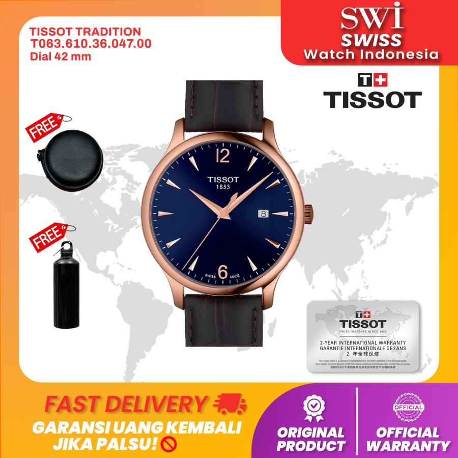 Jam Tangan Pria Tissot Tradition T063.610.36.047.00 Analog