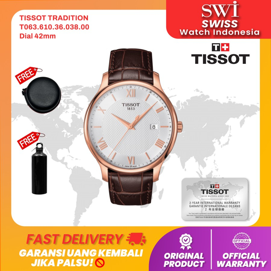 Jam Tangan Pria Tissot Tradition T063.610.36.038.00