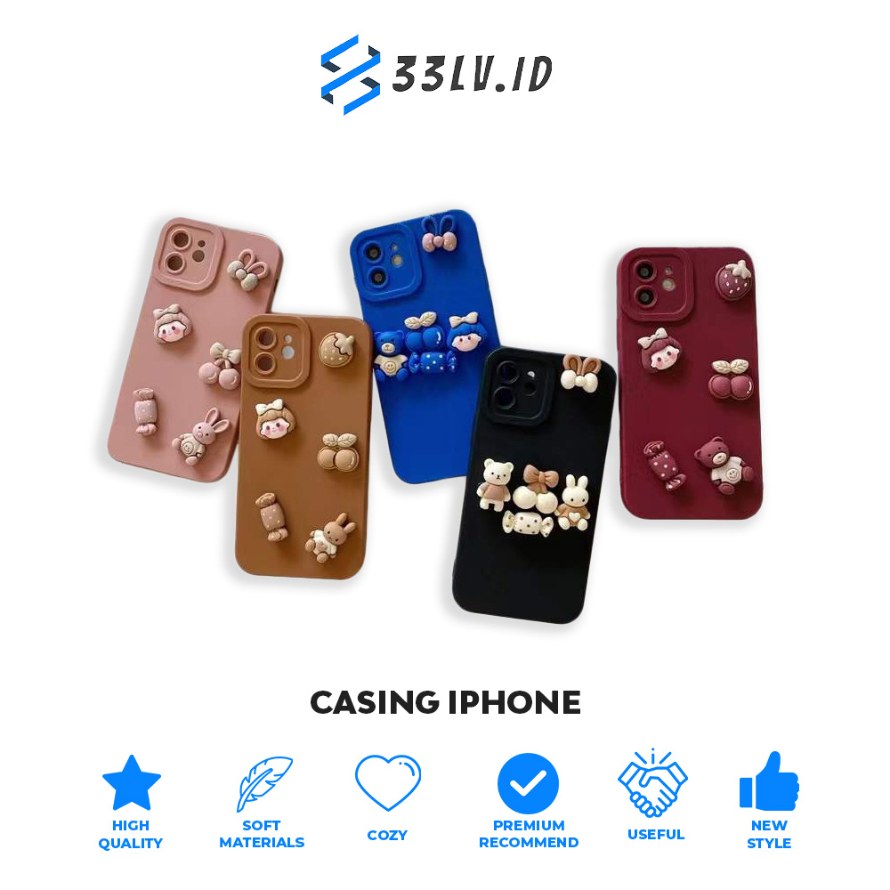 【33LV.ID】YS1503 CASE 3D STAR MOBILE PHONE TO 6/PLUS/7/8/7PLUS/8PLUS/XR/X/XS/XSMAX/11