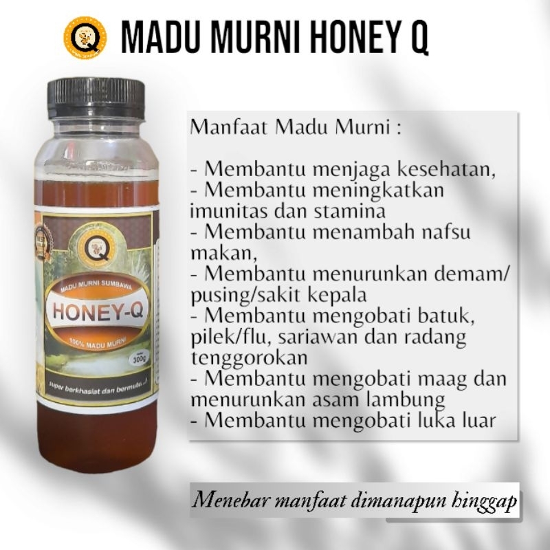 

MADU ASLI / MADU HUTAN / MADU SUMBAWA / MADU MURNI HONEY Q 300 Gram