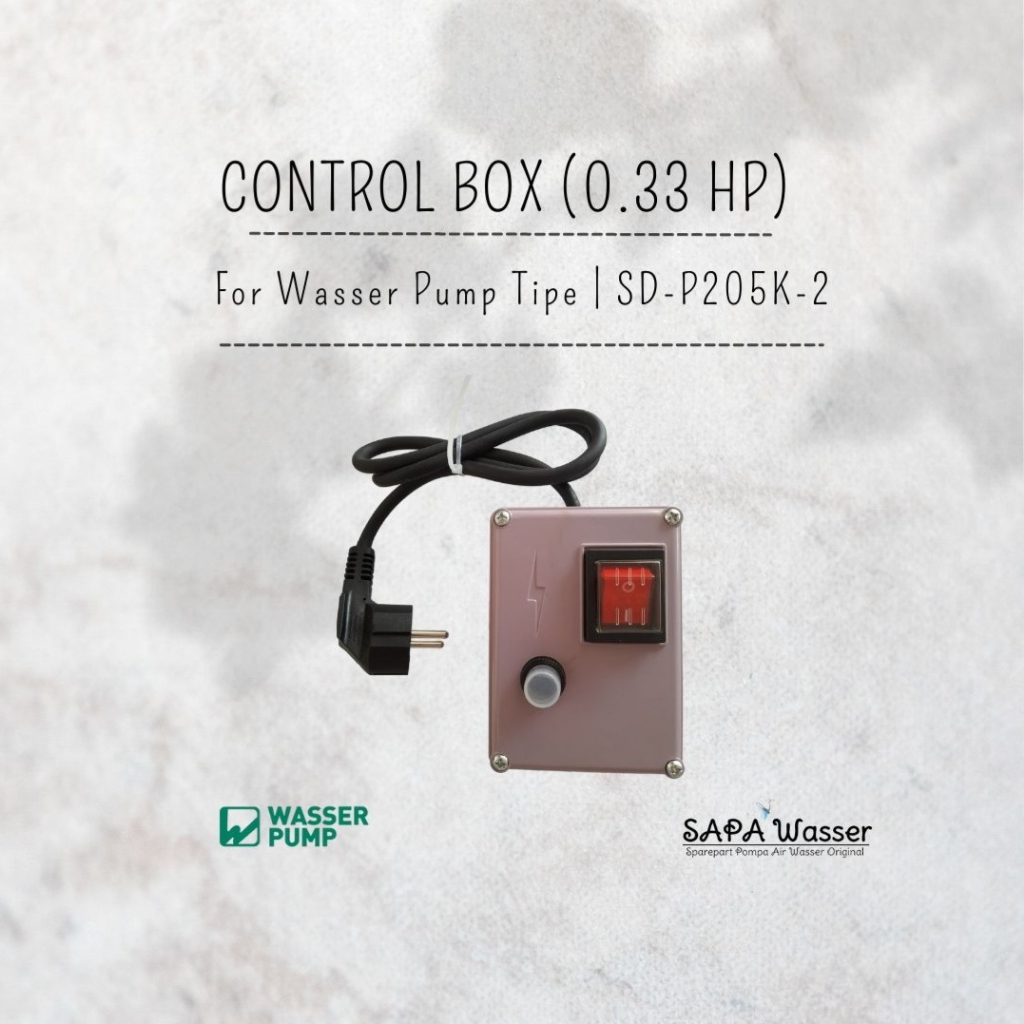 Control Box Kotak Kontrol Pompa Satelit Sumersible Wasser SD-P205K-2