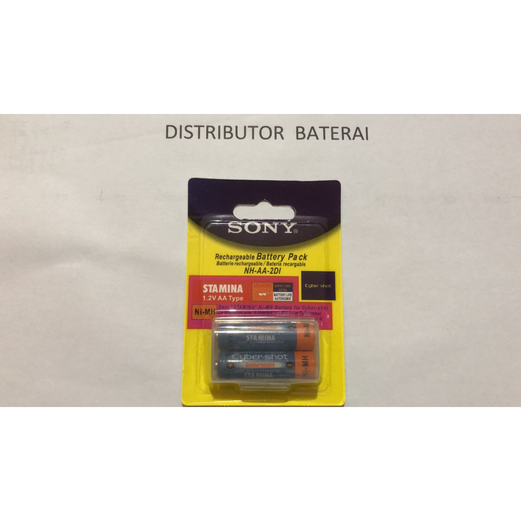 Batre Baterai Battery Sony Stamina AA Rechargeable isi 2pcs