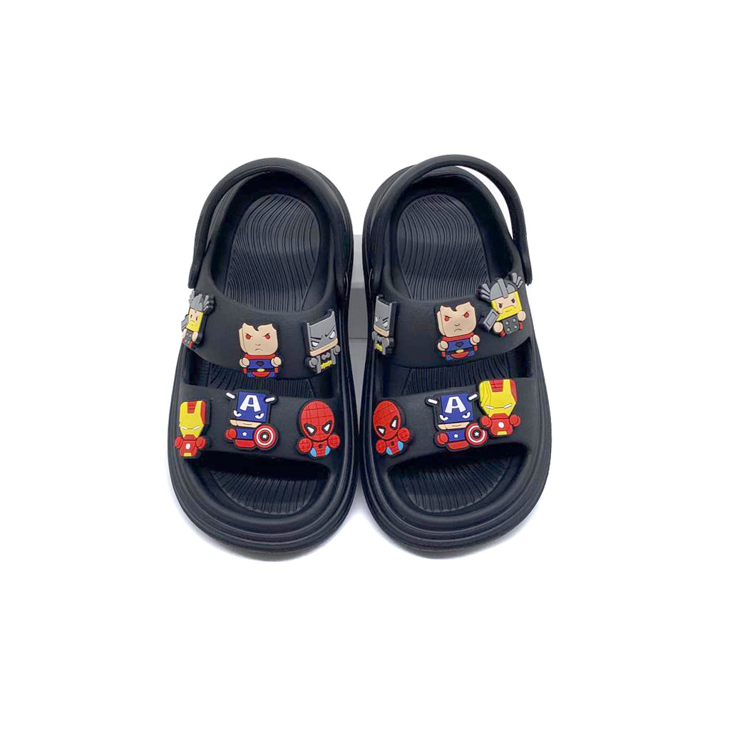 Sandal Selop Tali Anak Laki-Laki Bahan Karet Stiker Lucu Model Terbaru UK.20-35