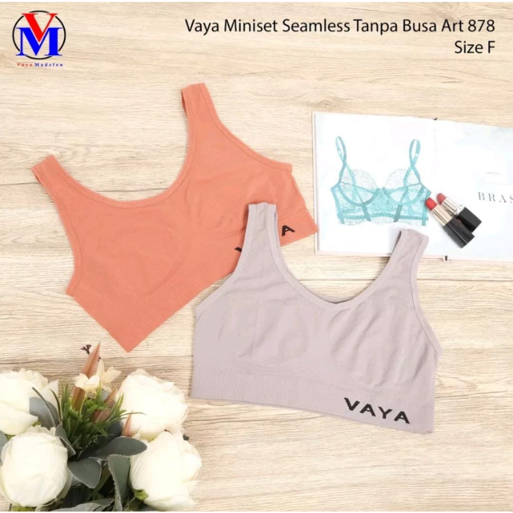 LUSINAN!! Miniset Vaya Seamless art 808/878 - Miniset Tanpa kawat - Miniset Sport