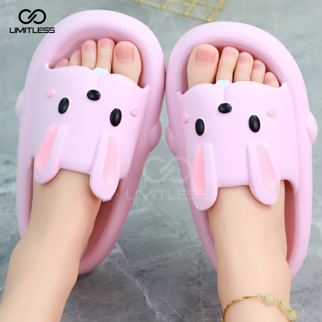 Sendal Kelinci Rabbit Anak Perempuan Lucu Rumah Terbaru 2023 Sandal Anak Kelinci Empuk Korean Style