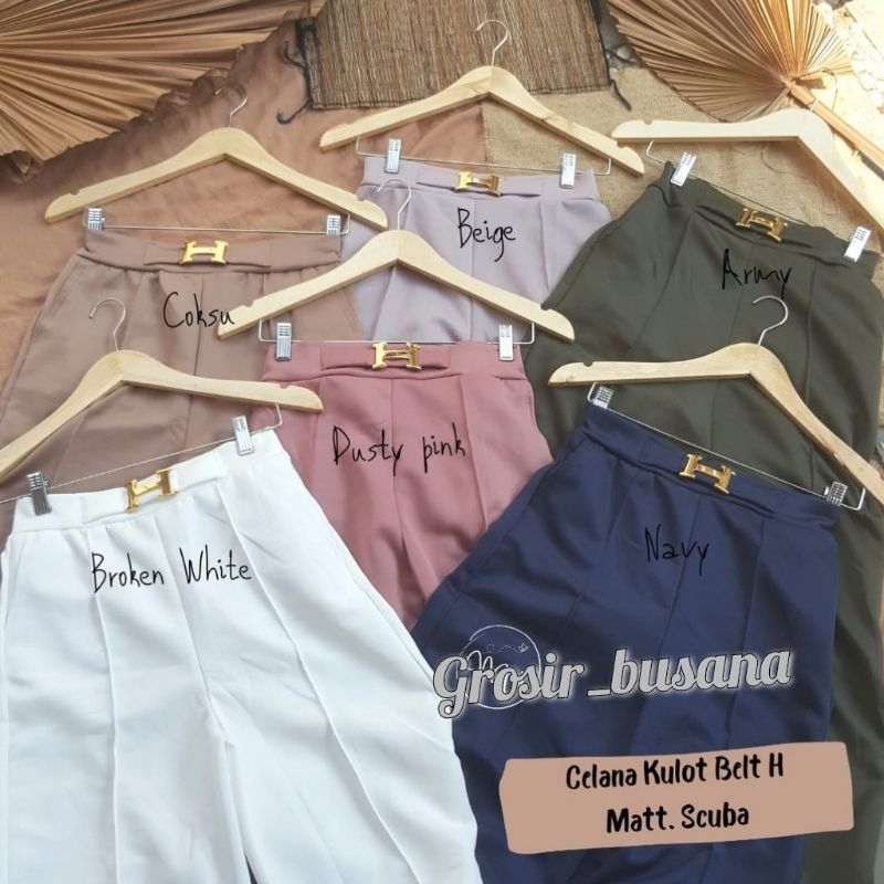 Celana Kulot Scuba Belt / Kulot Scuba H / Kulot Scuba Cubit