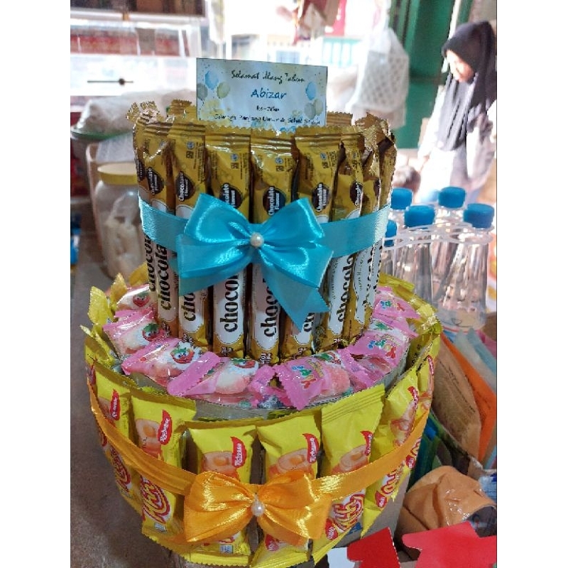 SNACK TOWER 2 TINGKAT / kue tar snack ulta / kue ulta snack tingkat murah / kue tar murah