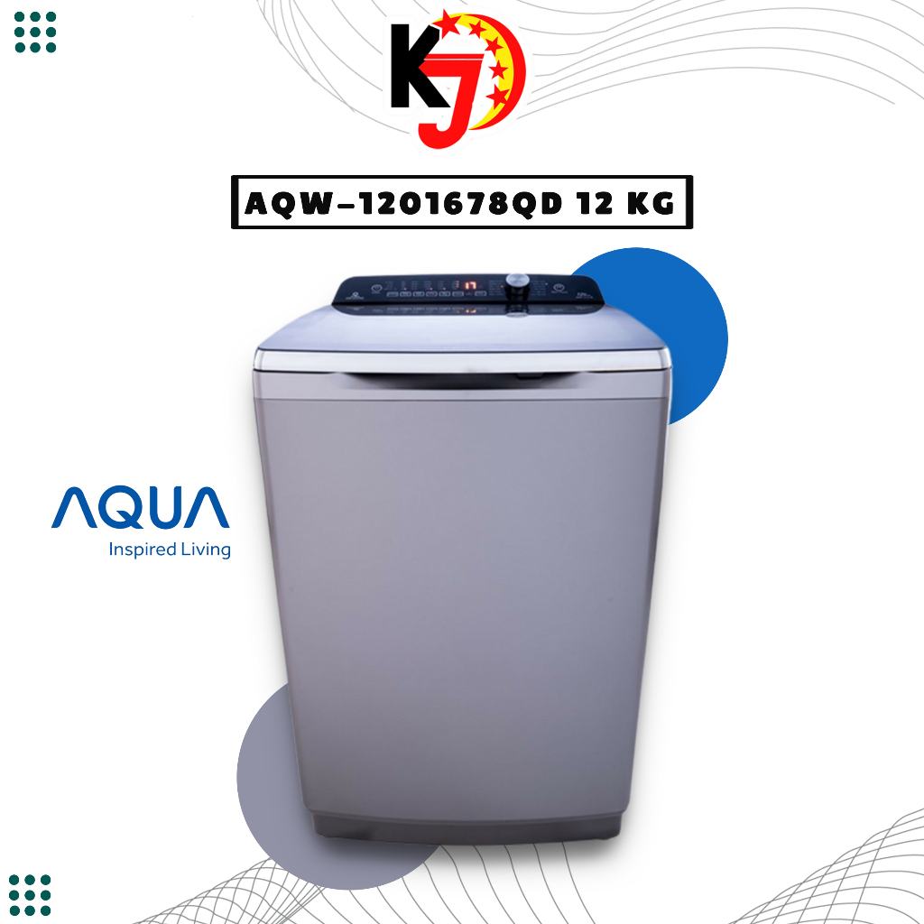 Mesin Cuci 1 Tabung 12 Kg AQUA AQW-1201678QD