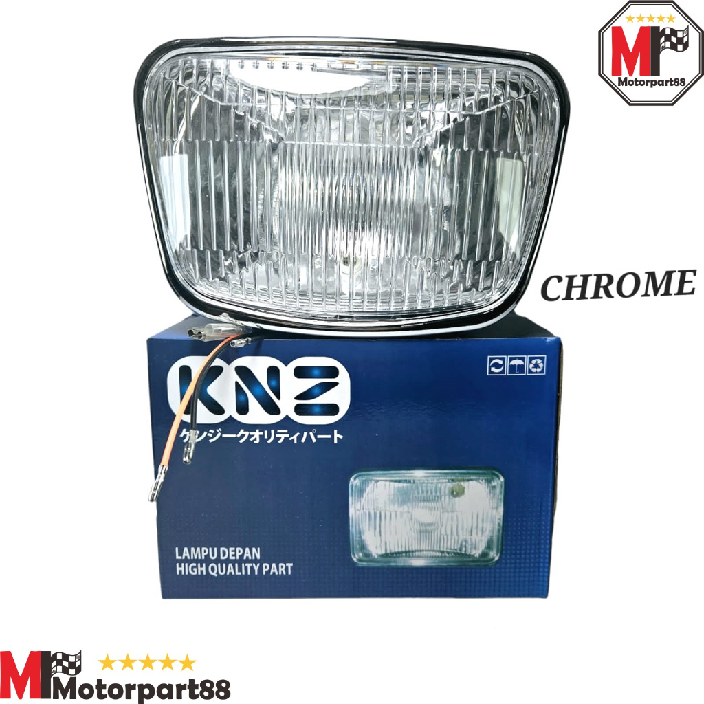 HEAD LAMP CHROME REFLEKTOR LAMPU DEPAN ASSY RX KING NEW RXK KNZ