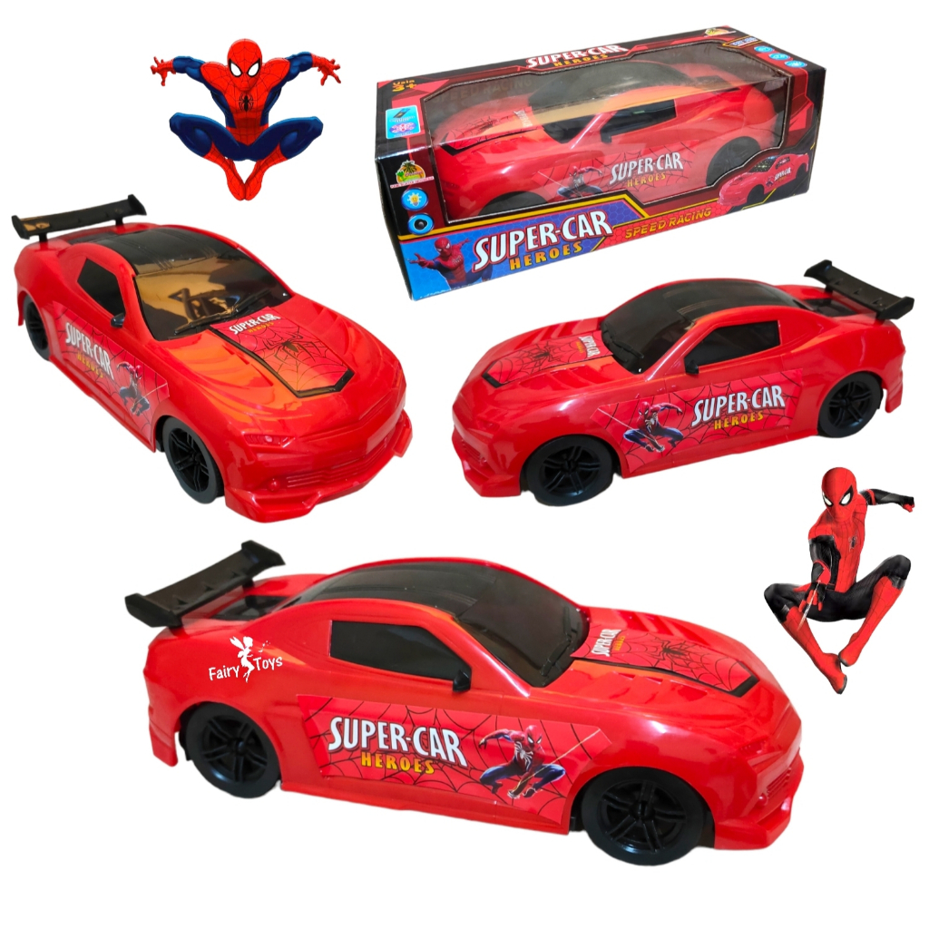 Mainan Mobil Spidermann SuperCar Bump &amp; Go OCT5028