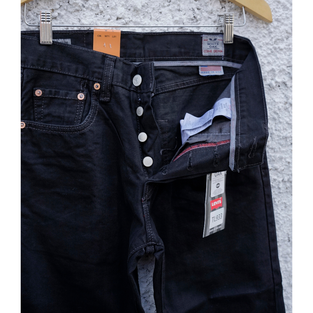 Levi's 501 Made in USA | Jeans Pria | Solid Black