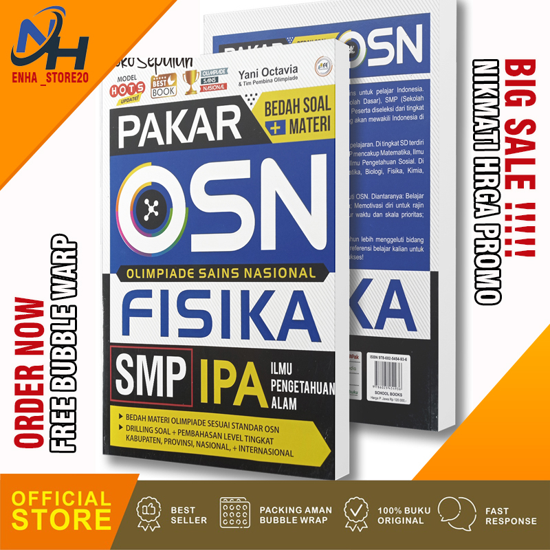Buku OSN KSN IPA SMP MTs Terbaru Pakar OSN Fisika SMP Buku KSM MTs Termurah Best seller