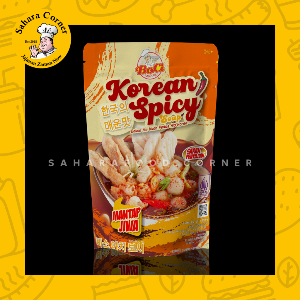 

Boci Baso Aci Korean Spicy / Boci Mantap Jiwa / Boci Korean Spicy