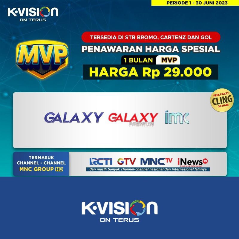 paket MVP Kvision Bromo Cartenz & Gol30 Hari