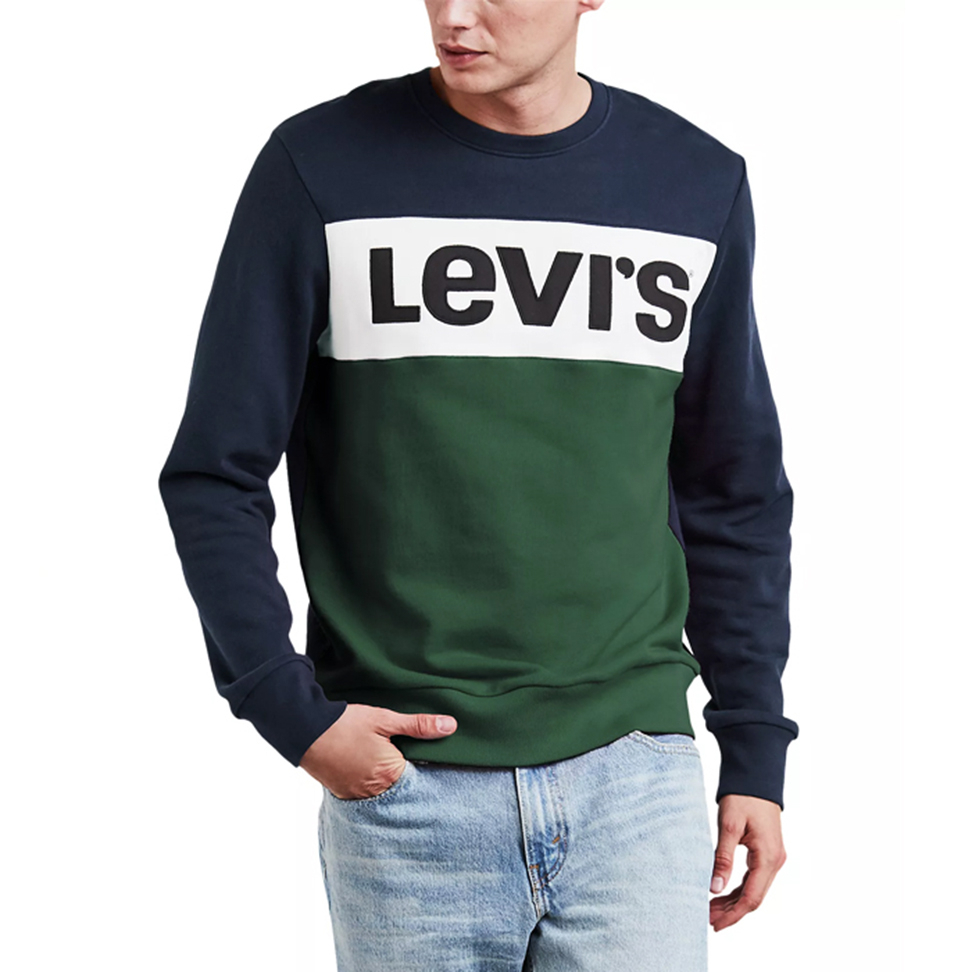 Sweater Aplikasi Levis - Crewneck Sweater Pria