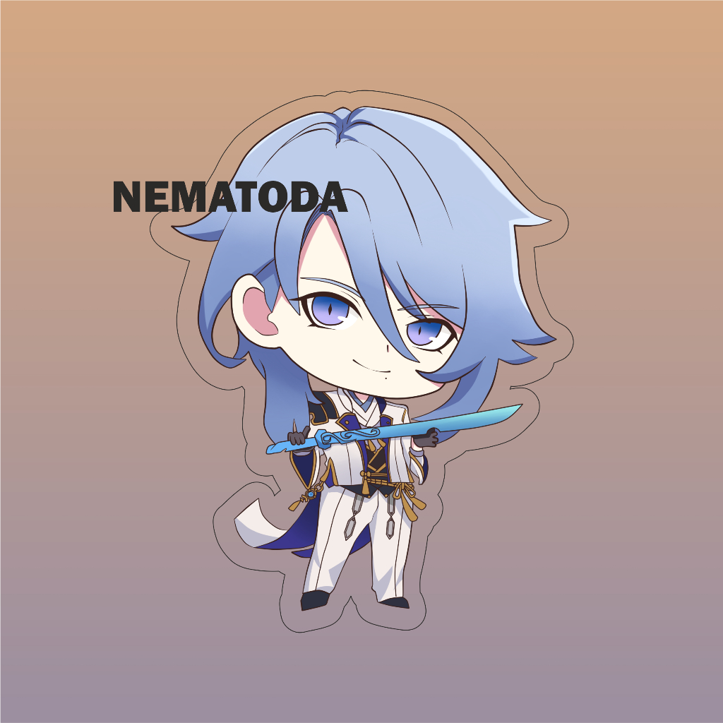 Gantungan Kunci Anime Game Genshin Impact Ayato - Keychain Anime Game Genshin Impact Ayato