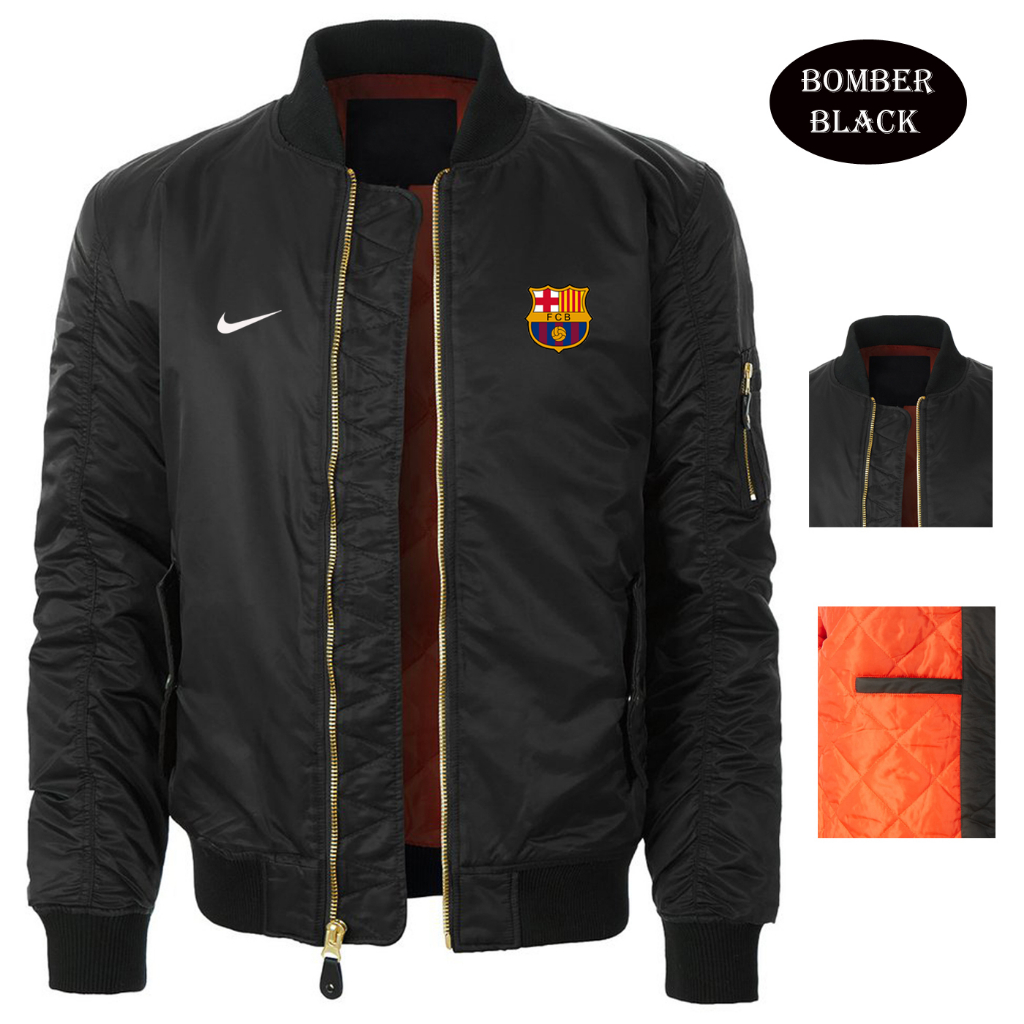 Jaket Bomber Pria Dewasa 2022 Barcelona Jaket Pria Terbaru 2022 Kekinian Viral Jaket Bomber Pria Dew