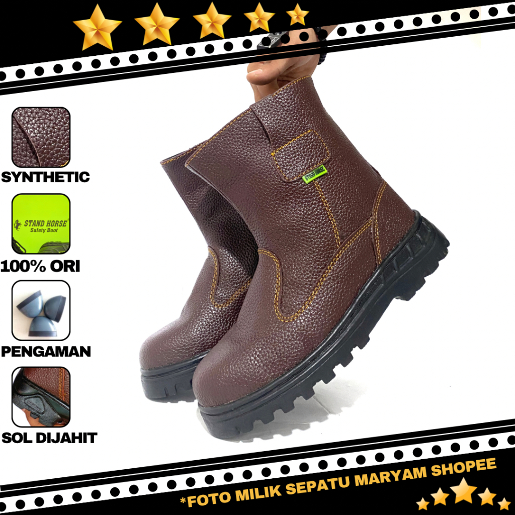 Sepatu Kerja Proyek Safety Boots Ujung Besi Sepatu Safety Murah Pria Septy Sefty Safeti Shoes COD