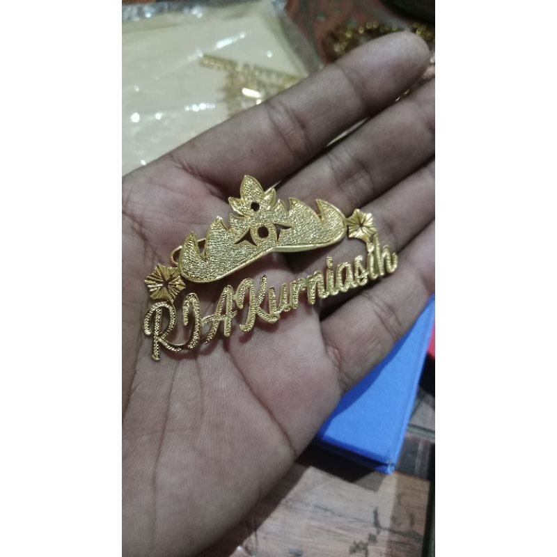 BROS UKIR NAMA SIGER LAMPUNG LAPIS EMAS