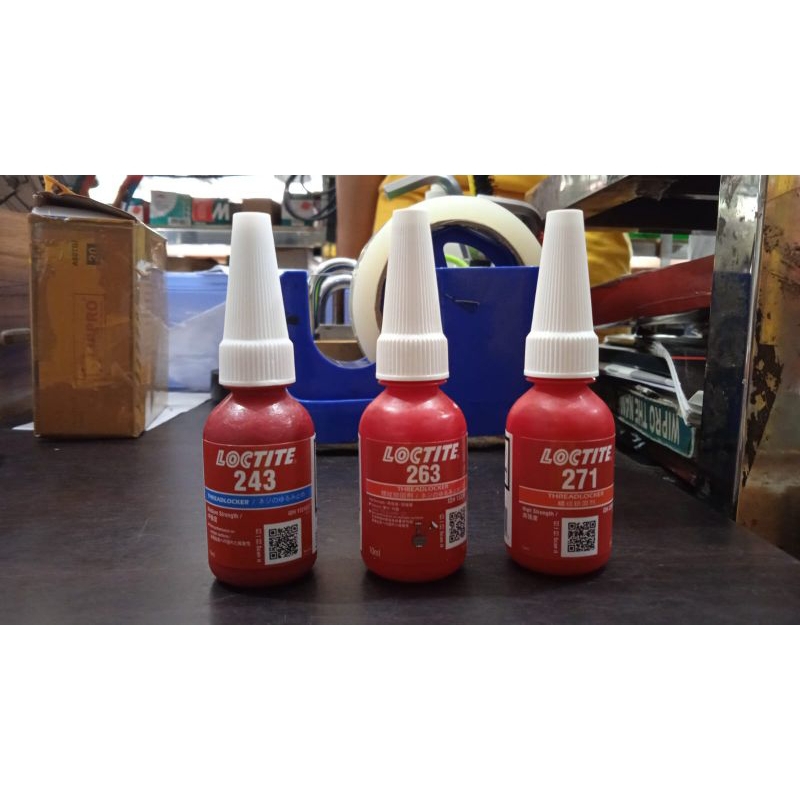 Lem baut / Thread locker 243 biru Loctite