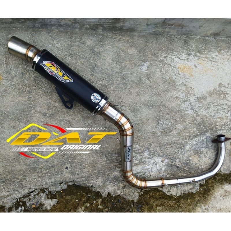Knalpot racing vario,beat,nmax,aerox original DAT ( FREE BRAKET L )