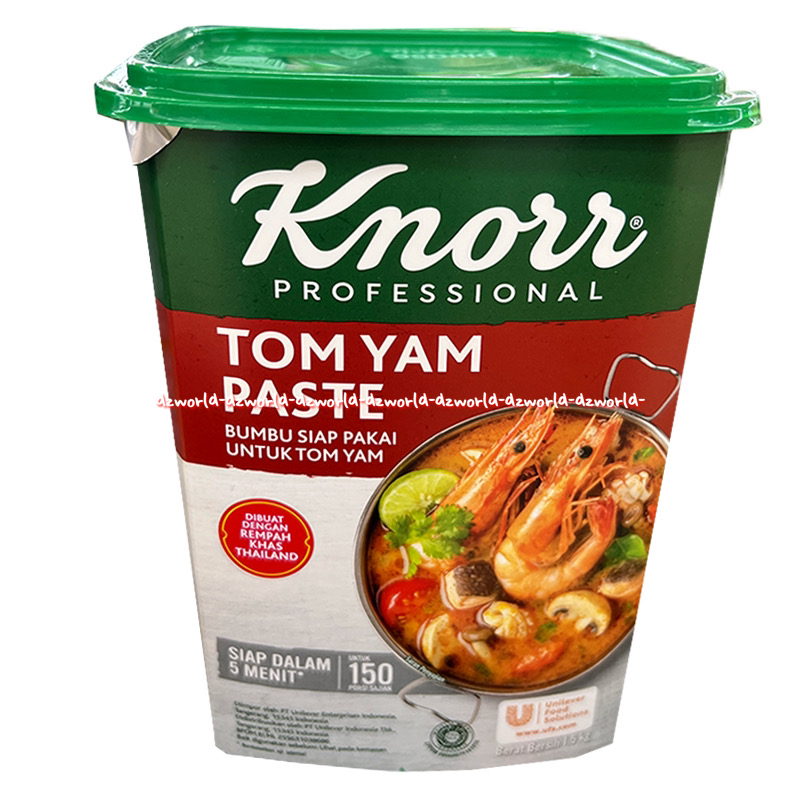 Knorr Proffesional Tom Yam Paste 1.5kg Untuk Bumbu Siap Pakai Tomyam Kemasan Kaleng Bumbu Tom yam Langsung Dimasak