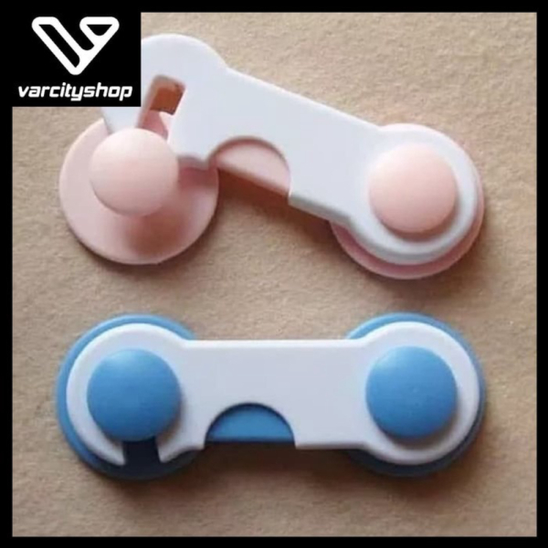 Pengaman Laci Lemari Pengait Pintu Penahan Kulkas Baby Safety Lock VA216