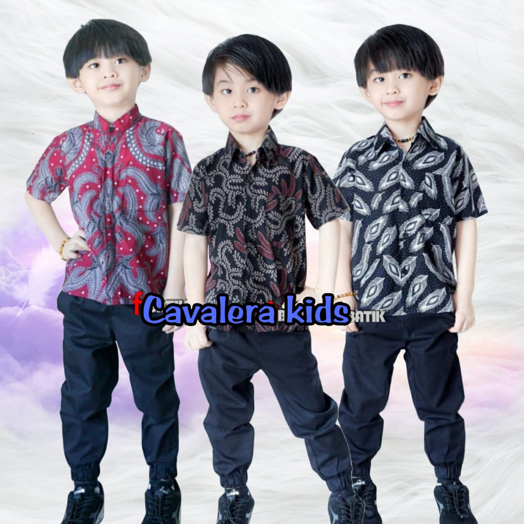 TERMURAH 100RB DAPAT 5PCS BAJU HEM BATIK ANAK LAKI-LAKI USIA 1-7THN