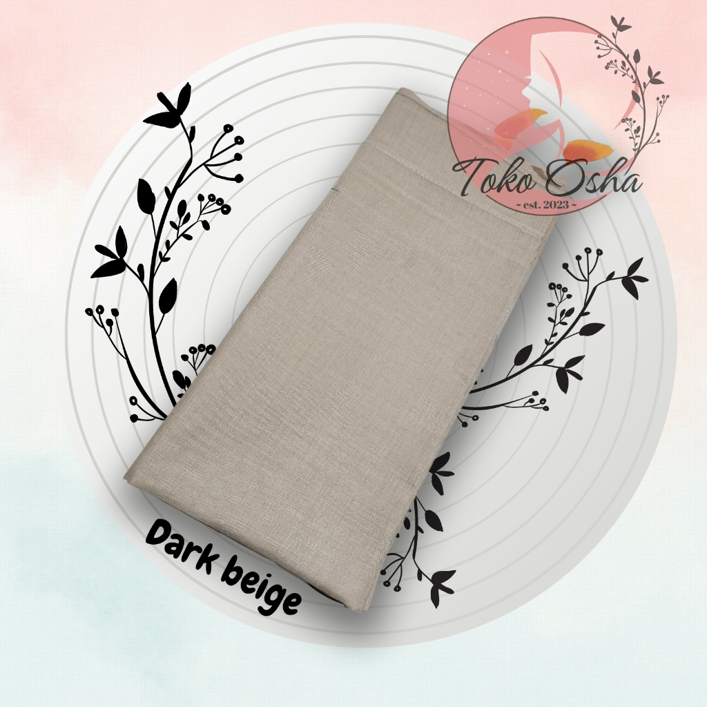 Hijab Kerudung Jilbab Basic Voal by Umama Scarf - Dark beige