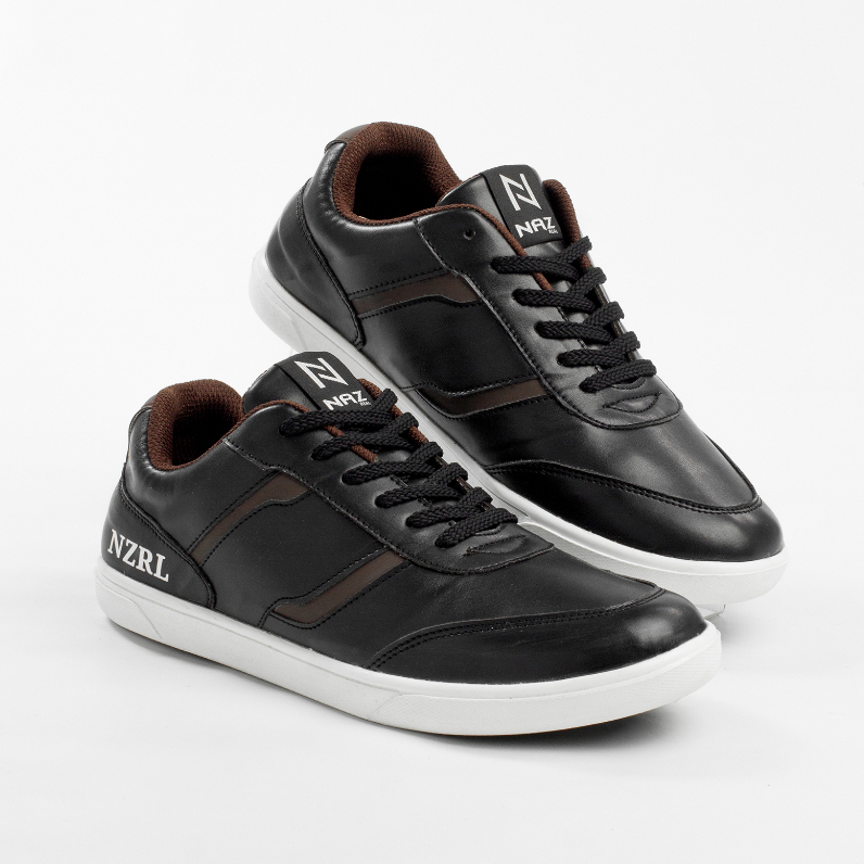 Sepatu Sneakers Casual Pria Sneaker Cowok Hangout Travelling Trendi Original Naz Pedro Black