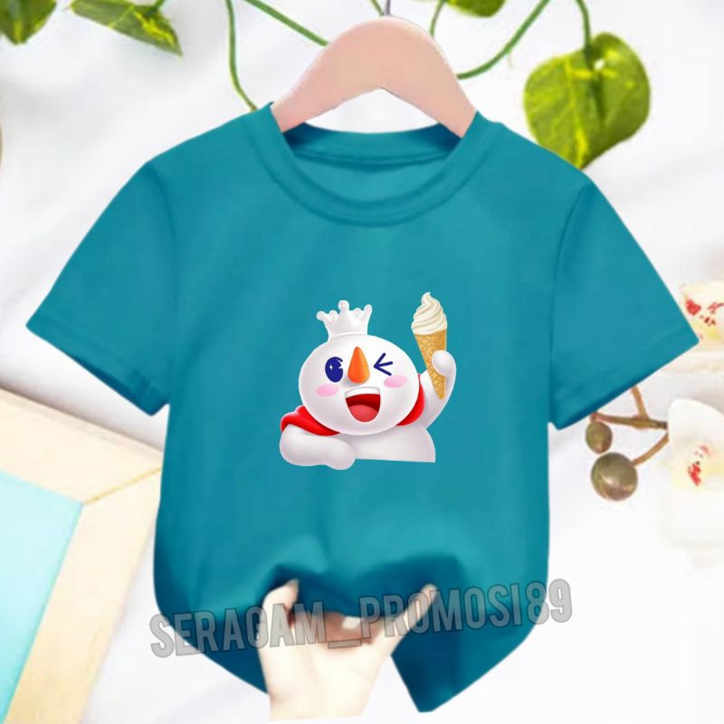 Baju Kaos Anak Mixue 2-10 Tahun / Kaos Anak Perempuan Kekinian / Atasan Baju Anak-Anak / Kaos Pendek Anak Perempuan