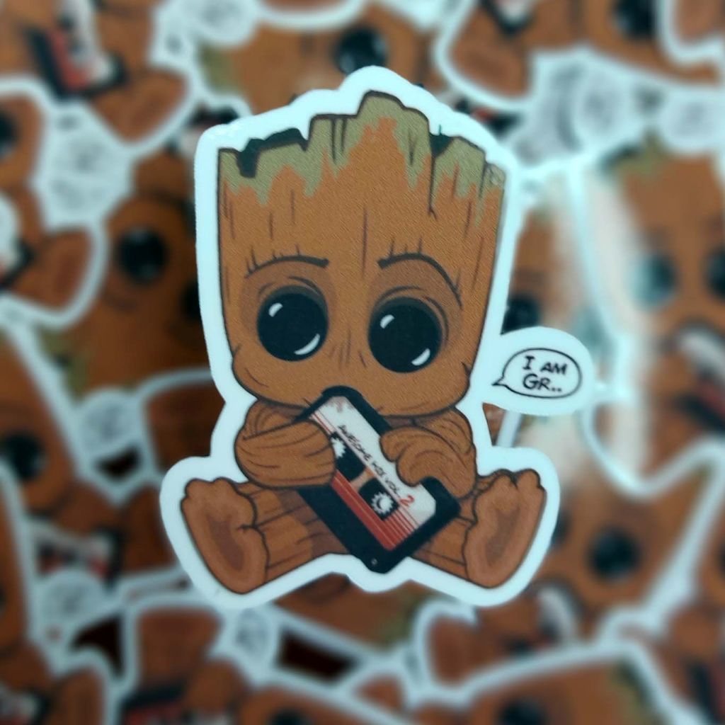 

Sticker Baby Groot Kualitas Anti Air Tahan Gores Stiker Lucu Baby Groot - Laptop/ Jurnal/ Tumbler/Koper/Cermin/ Kulkas DLL