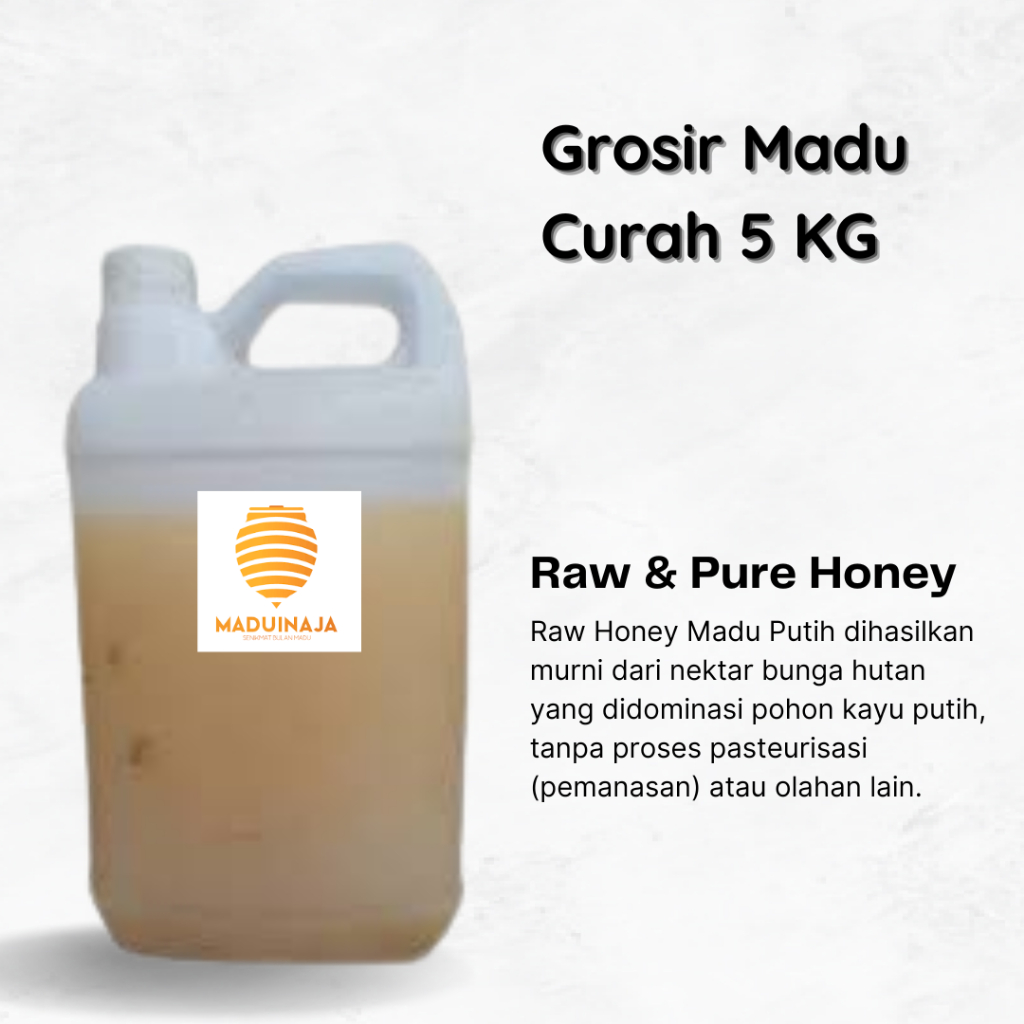 

Grosir Madu Putih Sumbawa 5 KG Madu Murni Nektar Bunga
