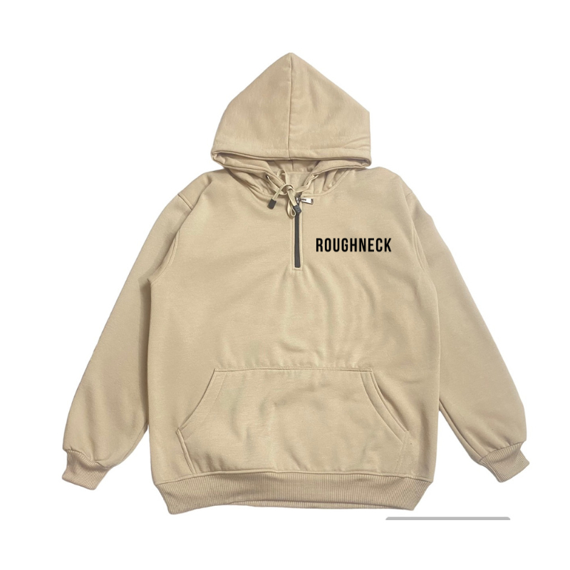 Jaket Sweater Hoodie Pria Roughneck Warna Hitam Premium