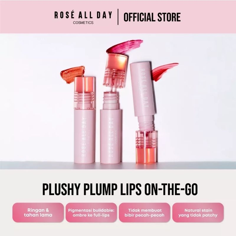 ROSE ALL DAY PLUSH LIP TINT Crème Brûlée, Opera Night, Someberry To Love