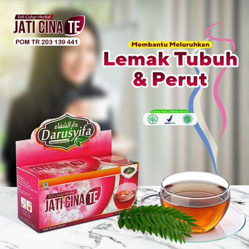 

Teh Celup Jati Cina Darusyifa Pelangsing Alami Slimmer Diet