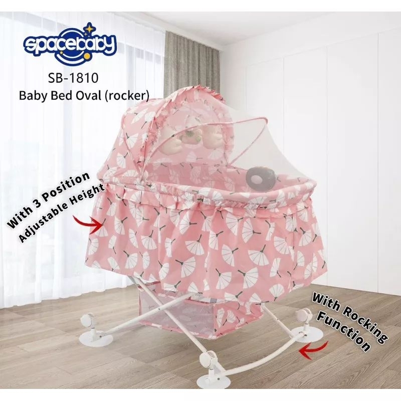 BOX BABY BED OVAL SPACE BABY SB 1810 ( ROCKER ) bisa ayun