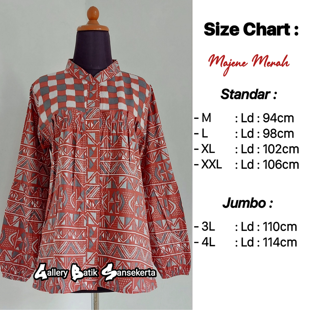 BAJU BATIK WANITA MODERN MONALISA GENES asli PEKALONGAN