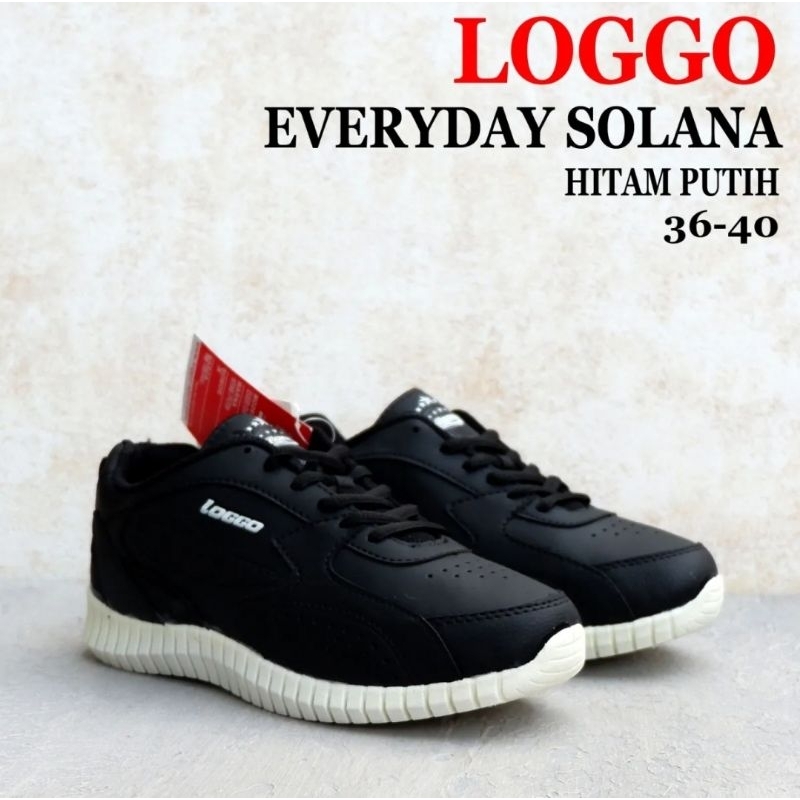 Sepatu LOGGO EVERYDAY Size 36-40,5 - SOLANA - SIENA - SHILO - Sepatu Sekolah Perempuan - Sneakers Wa