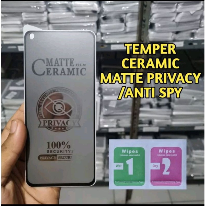 Anti gores spy Temper glas privacy for Oppo A16K