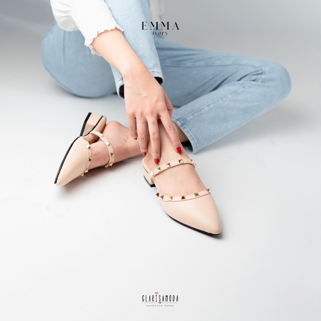 GLARISAMODA Emma Heels 3cm Mules sandal empuk