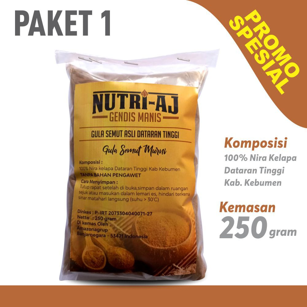 

GULA SEMUT 100% ALAMI TANPA PENAMBAHAN GULA PUTIH - PAKET 1