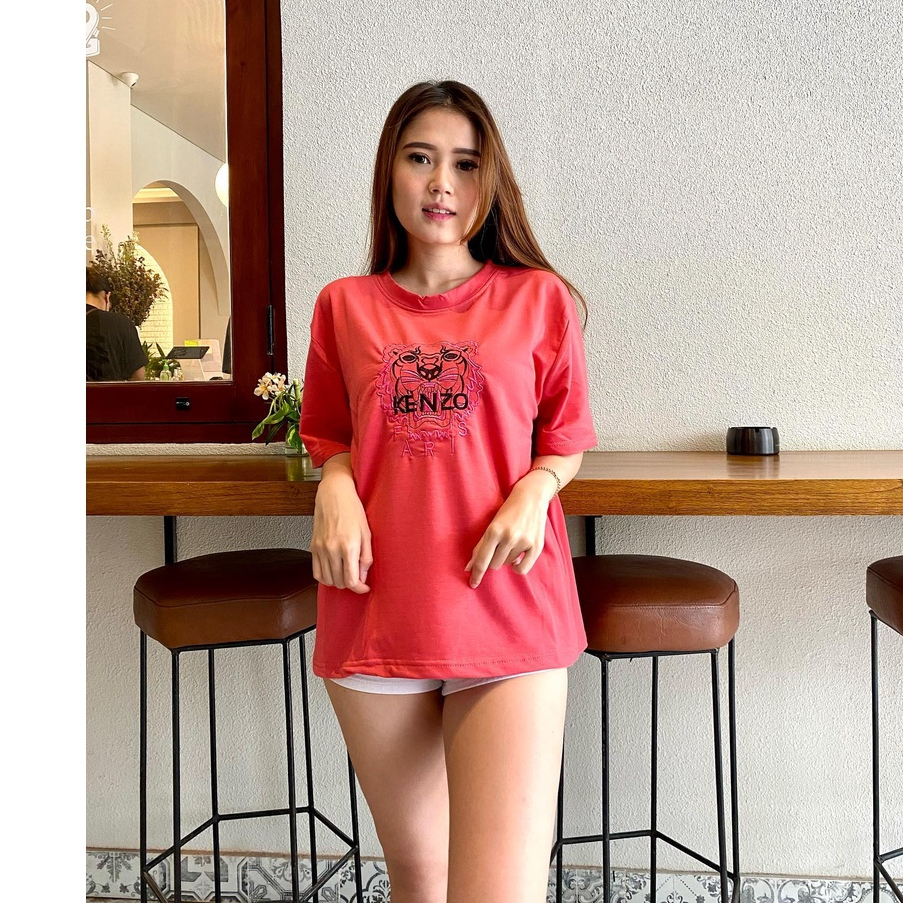 KAOS OVERSIZE T-SHIRT POLOS IMPORT || KAOS OBLONG BORDIR