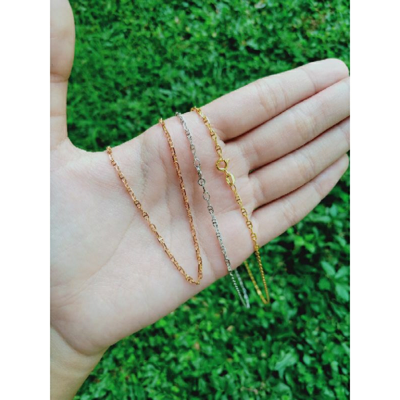 kalung rantai carti*r/perak asli silver 925 lapis emas/perhiasan fashion wanita terbaru