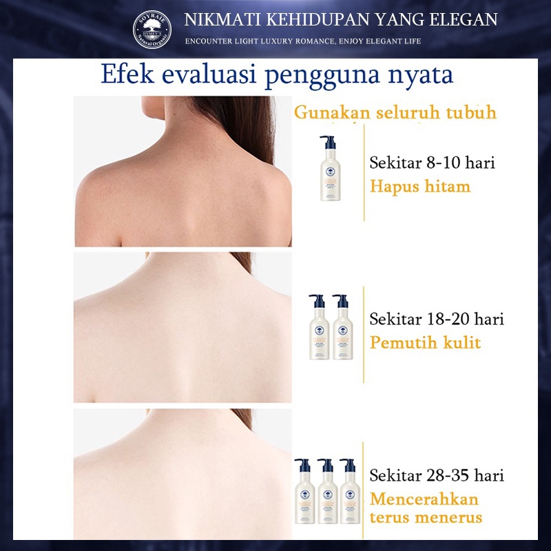 Lotion Pemutih Badan Body Lotion Pemutih Pemutih Badan Permanen 300ML Niacinamide Memlembabkan Kulit Kering,Menghidrasi,Melembutkan,Whitening body