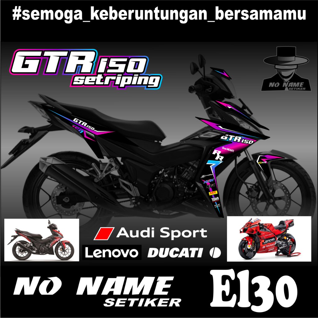 Striping Honda GTR 150(el30)Stiker Striping Variasi Supra GTR 150