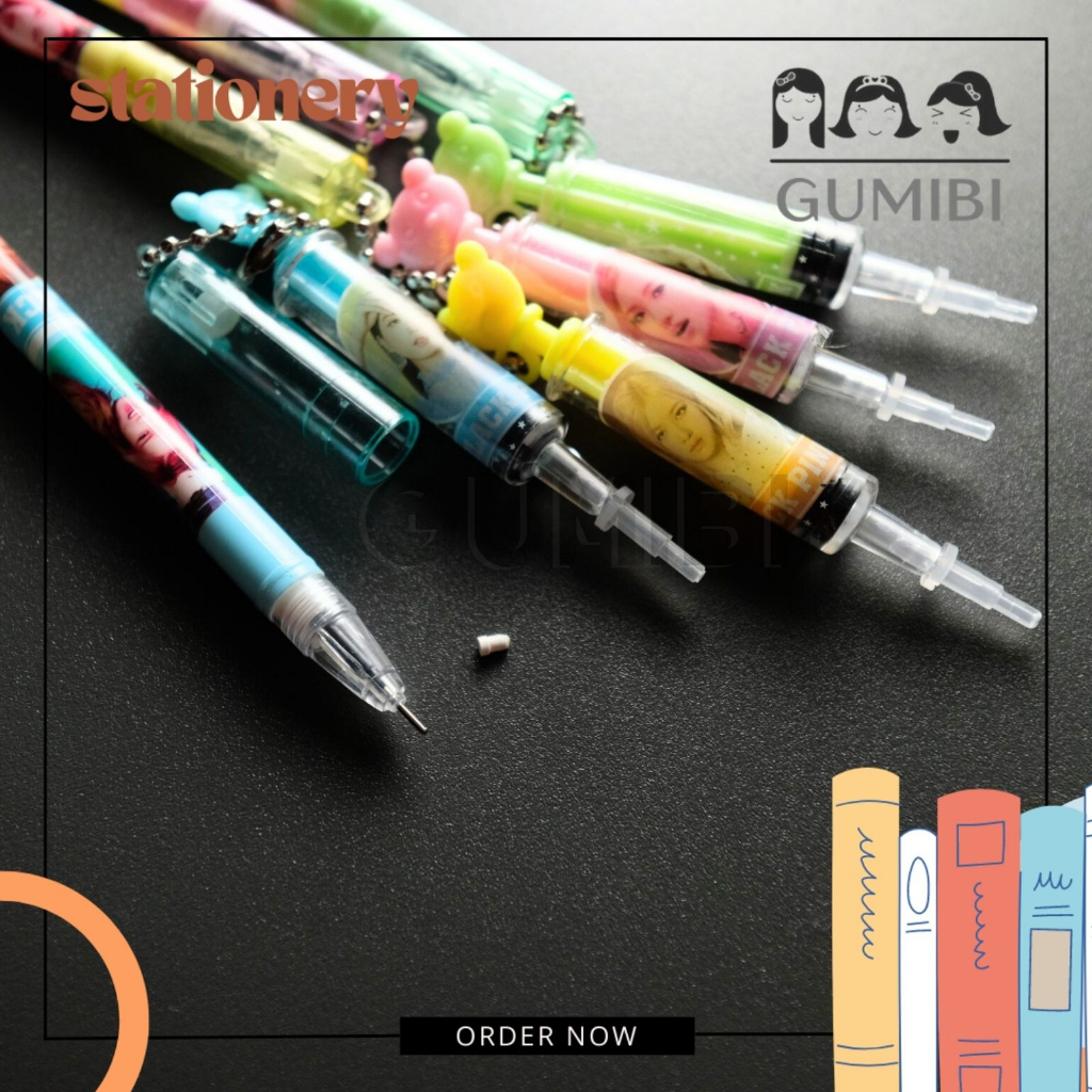 

(12PCS) PULPEN GANTUNGAN SUNTIKAN HITAM PINK PULPEN GEL LUCU PEN GANTUNG BENTUK SUNTIKAN UNIK TERMURAH