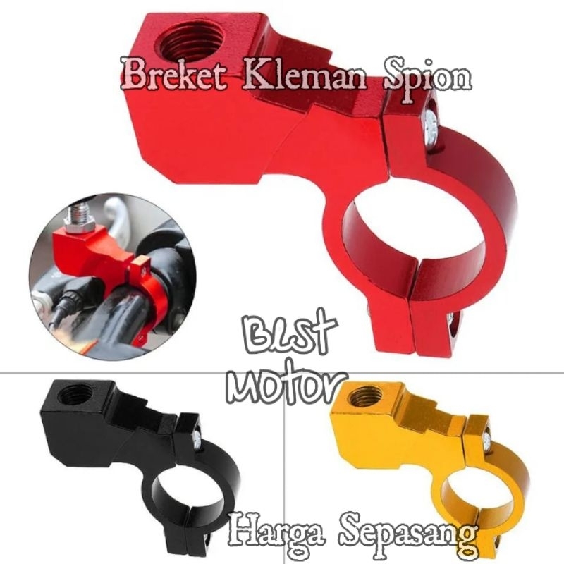 Breket Spion Bracket Dudukan Spion Kanan Kiri Full CNC Universal drat Honda Harga Sepasang