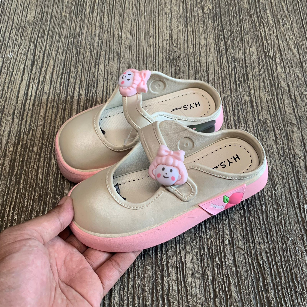 Sepatu Anak-Anak Perempuan Terbaru/Sepatu Sendal Jelly HYS 2338-4/Sepatu Flat Karet Korea Import