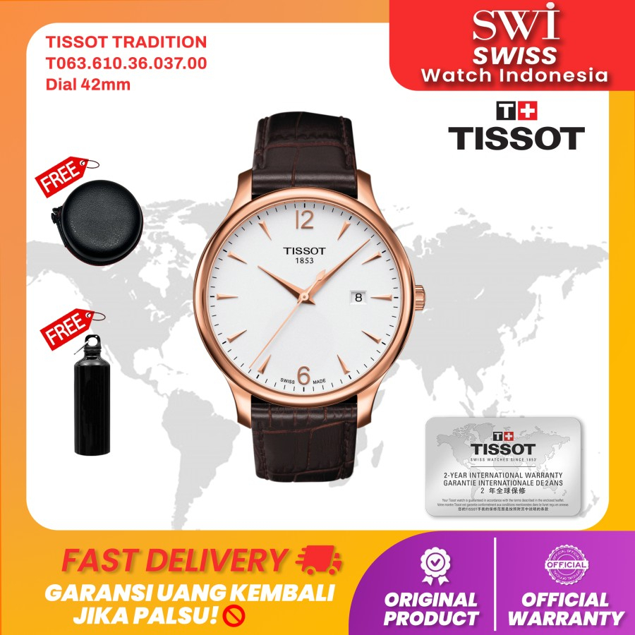 Jam Tangan Pria Tissot T063.610.36.037.00 Tradition